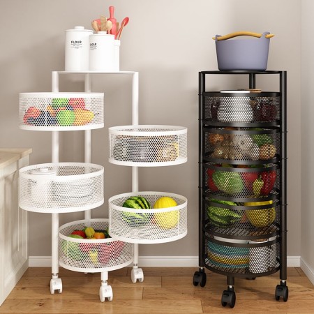 5 Layer Round Kitchen Rack